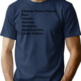 Generic I Speak Fluent French Premium Heavyweight Cotton T-Shirt - Navy