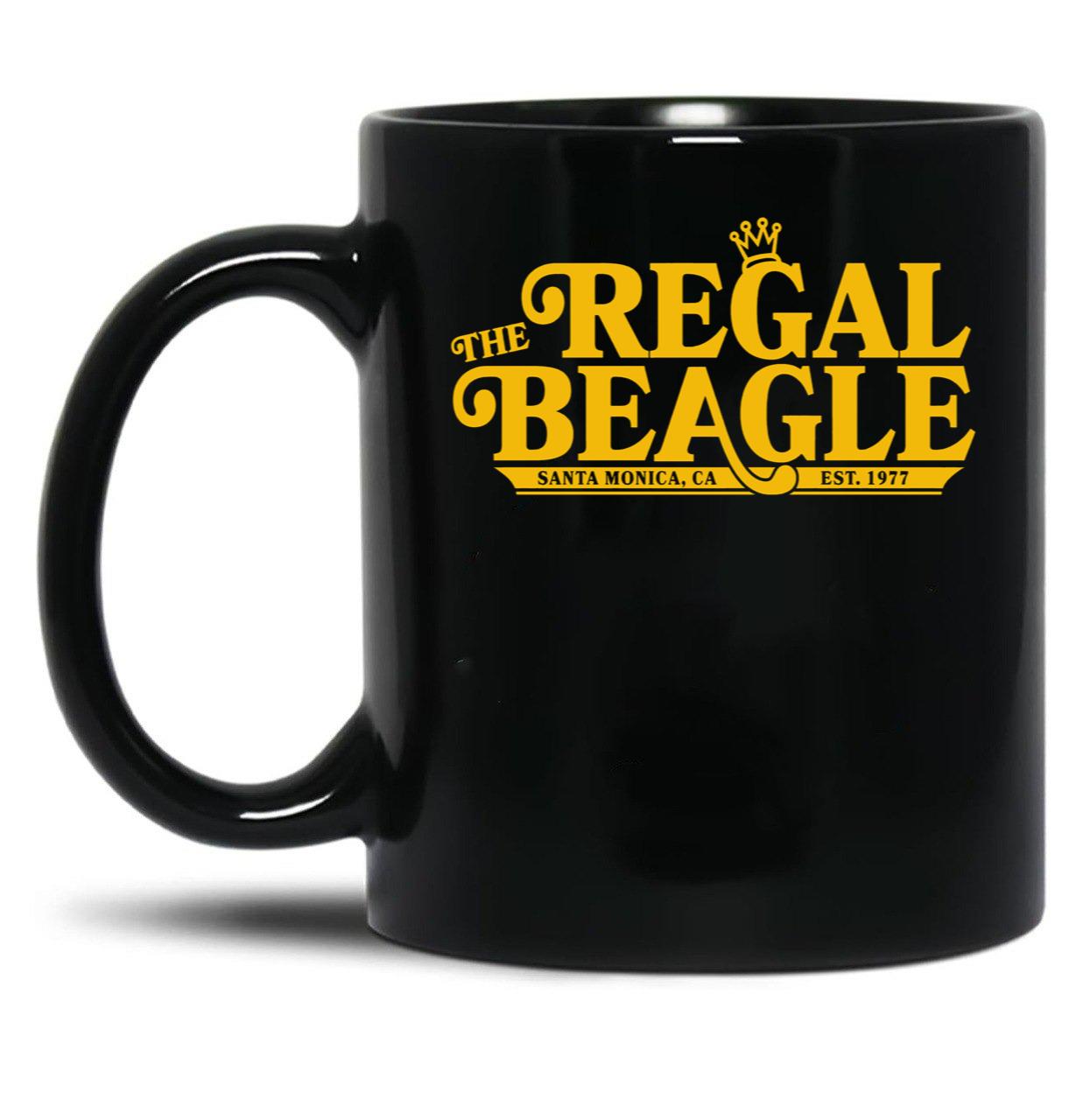 Generic The Regal Beagle Santa Monica Ca Est 1977 Logo Black Coffee Mug, Gift Coffee Mug
