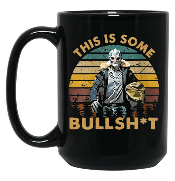 Generic Vintage Design This Is Some Bullshit Black Coffee Mug, Gift Coffee Mug - Black