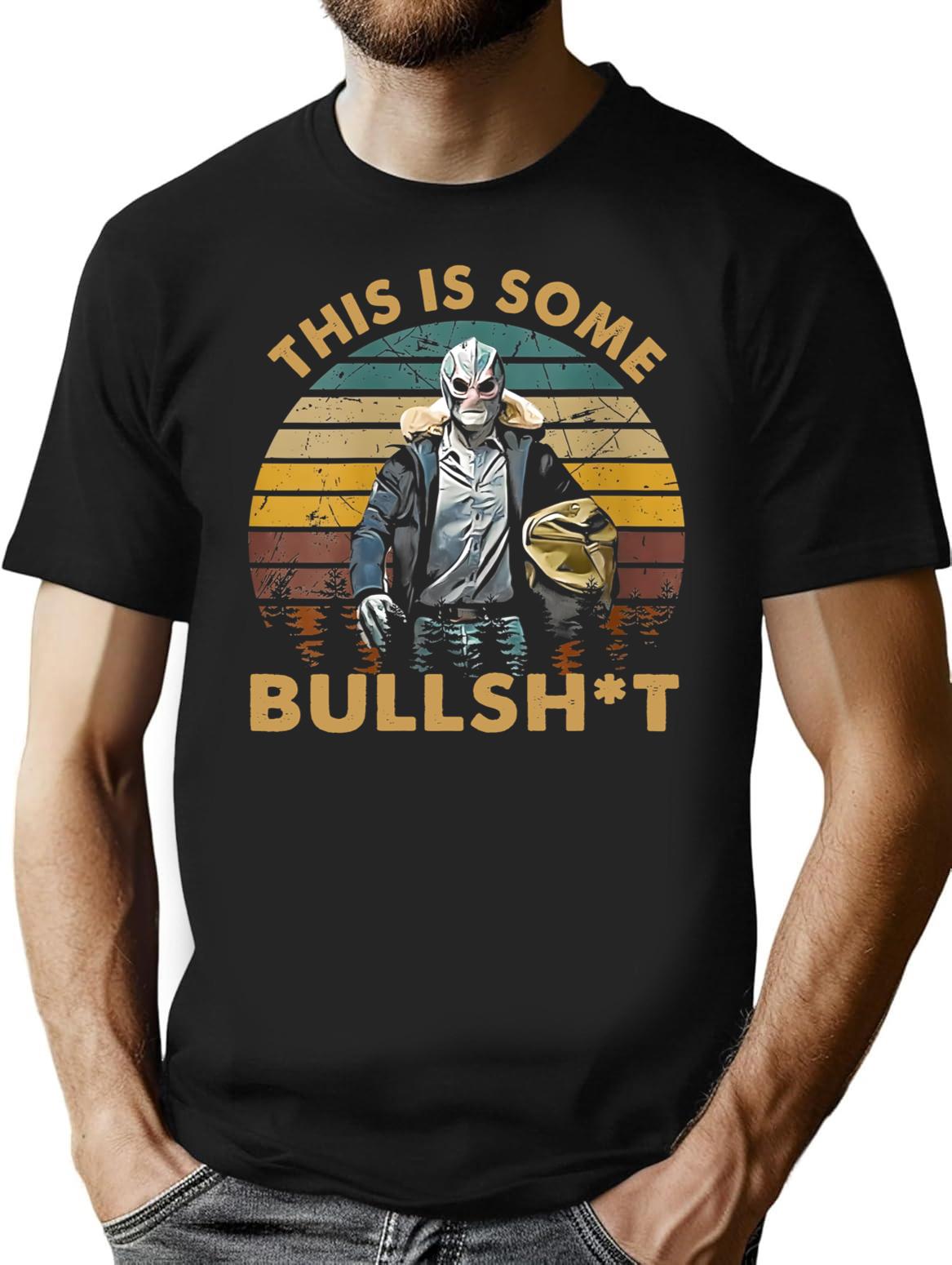 Generic Vintage Design This Is Some Bullshit Premium Heavyweight Cotton T-Shirt - Black