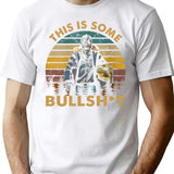 Generic Vintage Design This Is Some Bullshit Premium Heavyweight Cotton T-Shirt - White