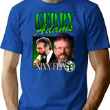 Gerry Adams Sinn Fin Vintage T-Shirt T-Shirt for Men & Women, T-Shirts Graphic Tee - Blue