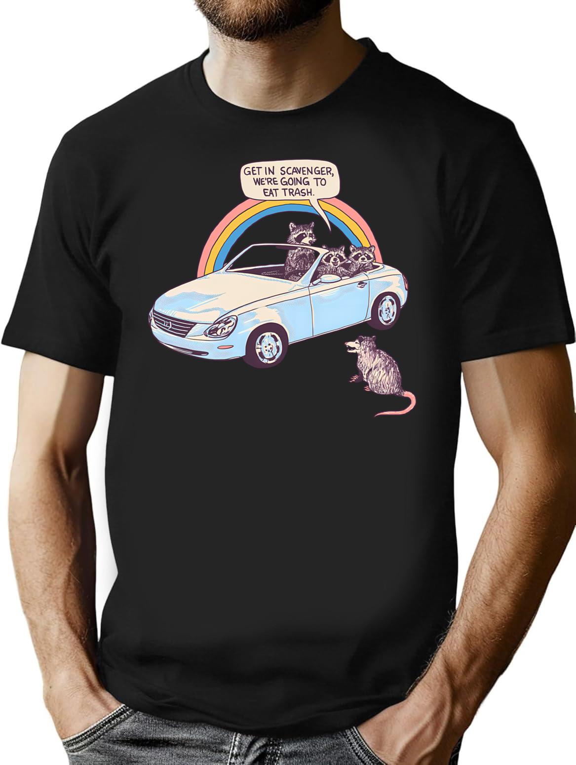 Get In Scavenger T-Shirt for Men & Women, T-Shirts Graphic Tee - Black