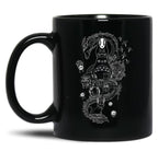 Ghibli Studios Family Black Coffee Mug, Gift Coffee Mug
