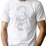 Ghibli Studios Family Premium Heavyweight Cotton T-Shirt - White