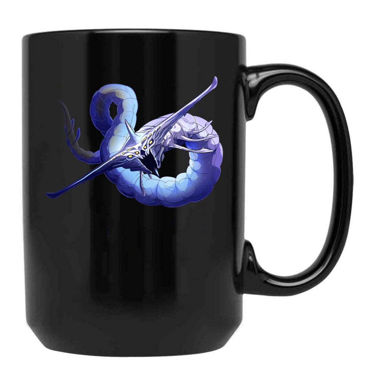 Ghost Leviathan Black Coffee Mug, Gift Coffee Mug