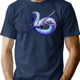 Ghost Leviathan Premium Heavyweight Cotton T-Shirt - Navy