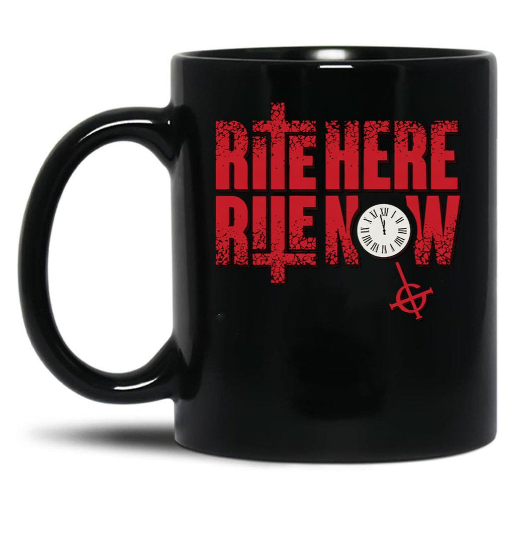 Ghost – Rite Here Rite Now Title Black Coffee Mug, Gift Coffee Mug