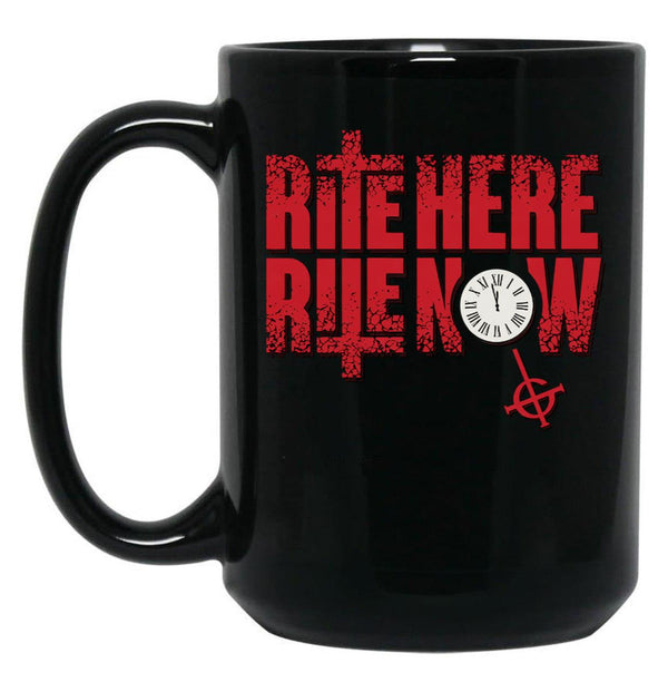 Ghost – Rite Here Rite Now Title Black Coffee Mug, Gift Coffee Mug - Black