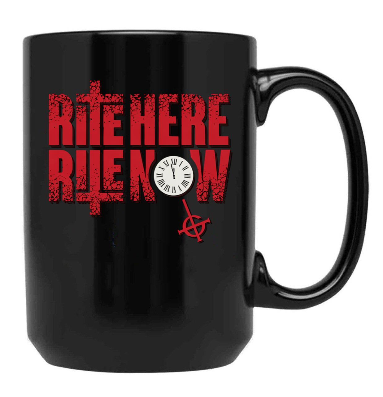 Ghost – Rite Here Rite Now Title Black Coffee Mug, Gift Coffee Mug