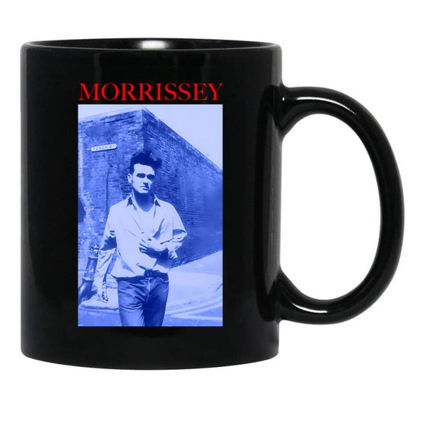 Gift Idea Morrissey Silkscreened 1992 North American Tour Gift for Birthday Black Coffee Mug, Gift Coffee Mug - Black