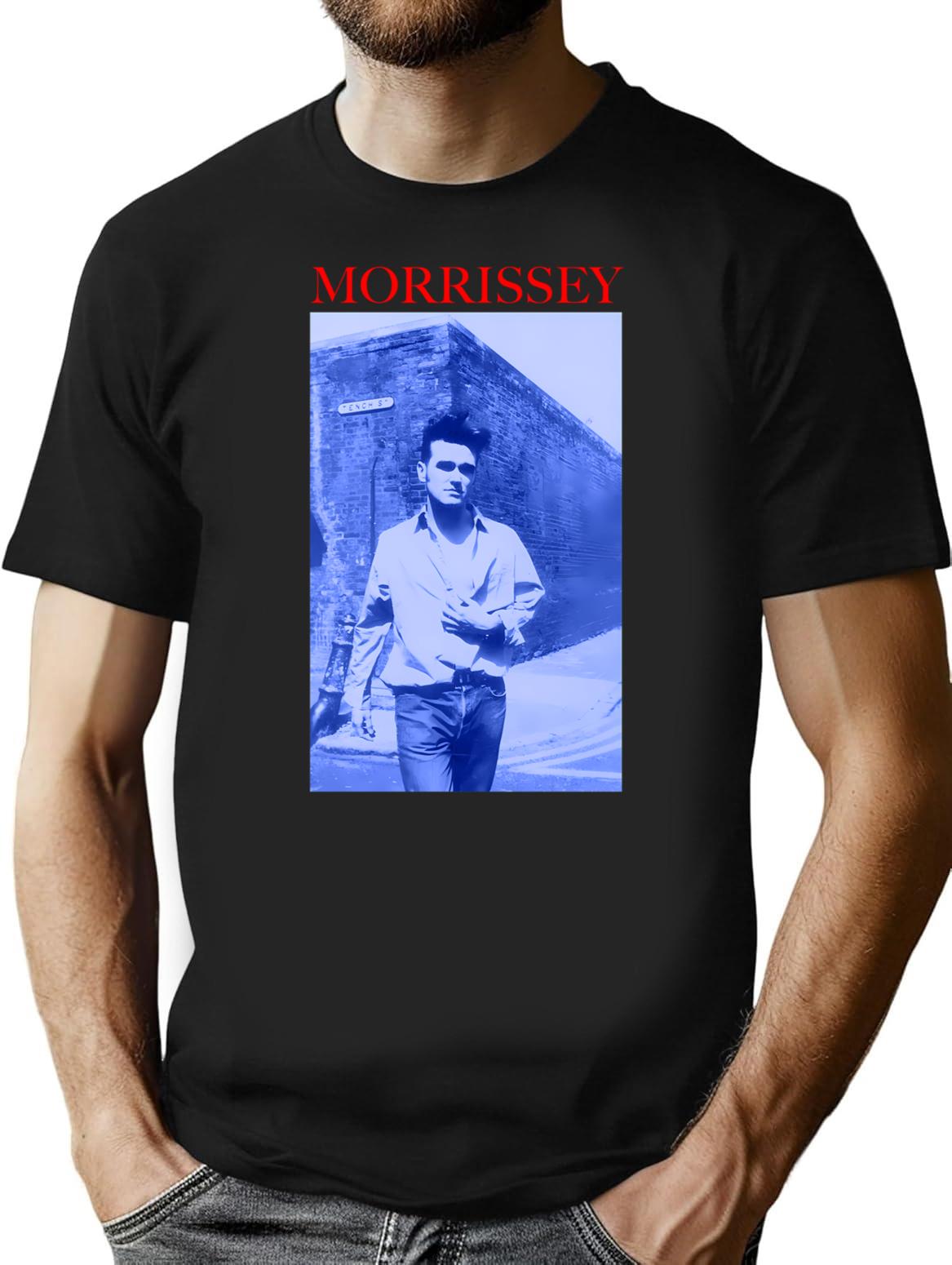 Gift Idea Morrissey Silkscreened 1992 North American Tour Gift for Birthday Premium Heavyweight Cotton T-Shirt - Black