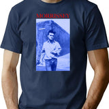 Gift Idea Morrissey Silkscreened 1992 North American Tour Gift for Birthday Premium Heavyweight Cotton T-Shirt - Navy