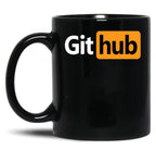 Github - Prnhub Version Black Coffee Mug, Gift Coffee Mug