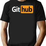 Github - Prnhub Version Premium Heavyweight Cotton T-Shirt - Black
