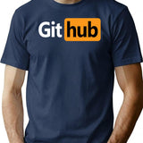 Github - Prnhub Version Premium Heavyweight Cotton T-Shirt - Navy