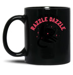 Give Em The Ol Razzle Dazzle Cat Funny Black Coffee Mug, Gift Coffee Mug
