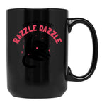 Give Em The Ol Razzle Dazzle Cat Funny Black Coffee Mug, Gift Coffee Mug
