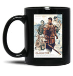 Gladiator Movie Black Coffee Mug, Gift Coffee Mug