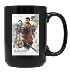 Gladiator Movie Black Coffee Mug, Gift Coffee Mug