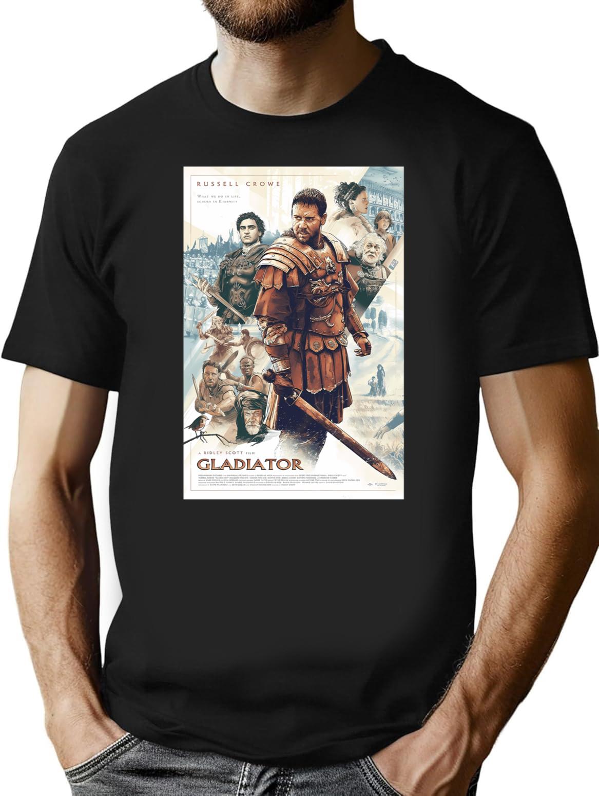 Gladiator Movie Premium Heavyweight Cotton T-Shirt - Black