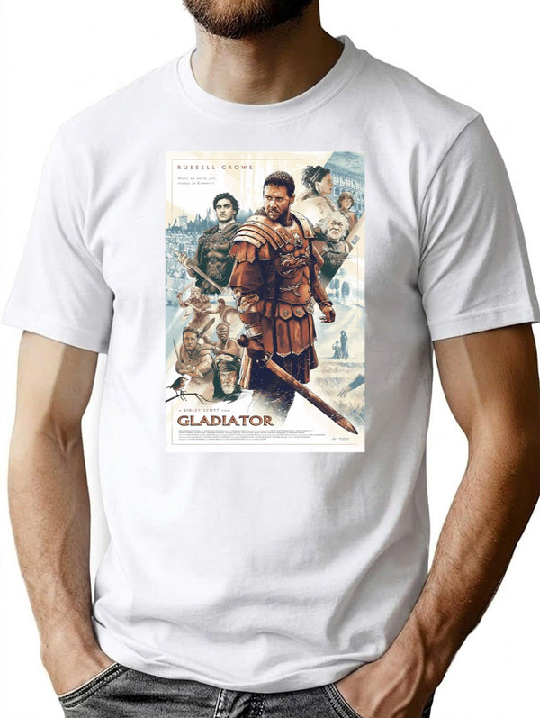 Gladiator Movie Premium Heavyweight Cotton T-Shirt - White