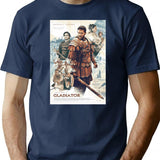 Gladiator Movie Premium Heavyweight Cotton T-Shirt - Navy
