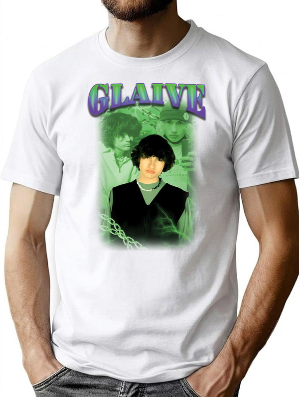 Glaive Vintage Bootleg Shirt T-Shirt for Men & Women, T-Shirts Graphic Tee - White