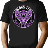 Globo Gym Purple Cobras Vintage Logo T-Shirt for Men & Women, T-Shirts Graphic Tee - Black