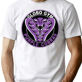 Globo Gym Purple Cobras Vintage Logo T-Shirt for Men & Women, T-Shirts Graphic Tee - White