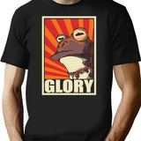 Glory Vintage T-Shirt for Men & Women, T-Shirts Graphic Tee - Black