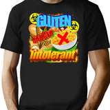 Gluten Intolerant T-Shirt for Men & Women, T-Shirts Graphic Tee - Black