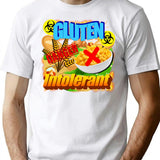 Gluten Intolerant T-Shirt for Men & Women, T-Shirts Graphic Tee - White