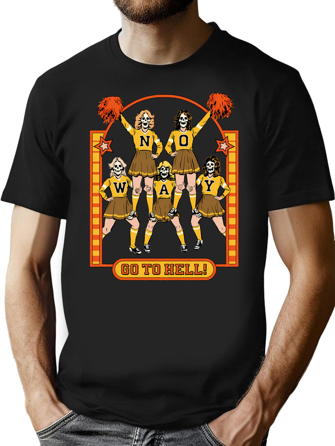 Go To Hell T-Shirt for Men & Women, T-Shirts Graphic Tee - Black