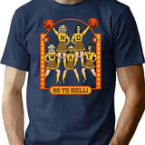 Go To Hell T-Shirt for Men & Women, T-Shirts Graphic Tee - Navy