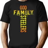 God Family Steeler Premium Heavyweight Cotton T-Shirt - Black