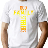 God Family Steeler Premium Heavyweight Cotton T-Shirt - White