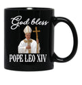 God Save Pope Leo Xiv Black Coffee Mug - Black