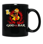God of Bar Homer-Sim.Pson Parody KRA-TOS Funny God.of.War Black Coffee Mug, Gift Coffee Mug - Black