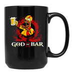 God of Bar Homer-Sim.Pson Parody KRA-TOS Funny God.of.War Black Coffee Mug, Gift Coffee Mug