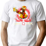God of Bar Homer-Sim.Pson Parody KRA-TOS Funny God.of.War Shirt Premium Heavyweight Cotton T-Shirt - White