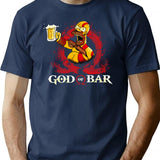 God of Bar Homer-Sim.Pson Parody KRA-TOS Funny God.of.War Shirt Premium Heavyweight Cotton T-Shirt - Navy