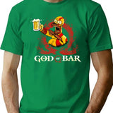 God of Bar Homer-Sim.Pson Parody KRA-TOS Funny God.of.War Shirt Premium Heavyweight Cotton T-Shirt - Green