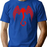 God of Symbiotes Knull Premium Heavyweight Cotton T-Shirt - Blue