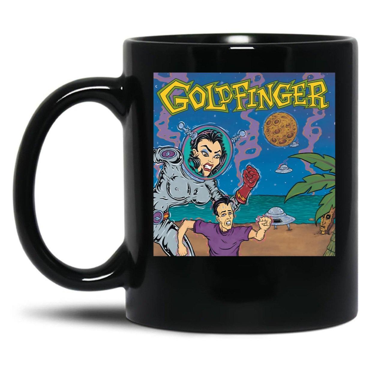 Goldfinger Band Classic Black Coffee Mug, Gift Coffee Mug
