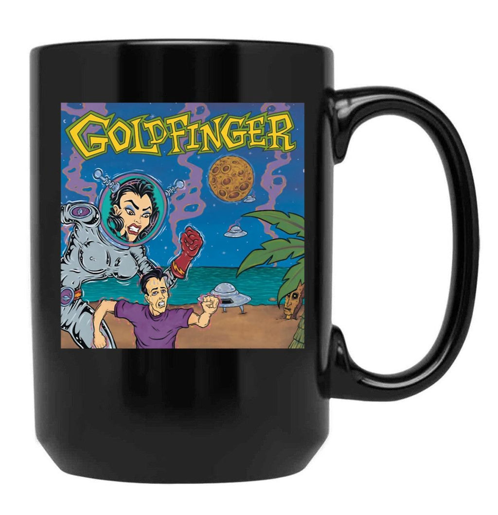 Goldfinger Band Classic Black Coffee Mug, Gift Coffee Mug