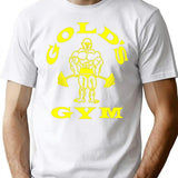 Gold's Gym Logo Premium Heavyweight Cotton T-Shirt - White