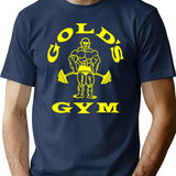 Gold's Gym Logo Premium Heavyweight Cotton T-Shirt - Navy