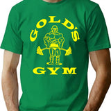 Gold's Gym Logo Premium Heavyweight Cotton T-Shirt - Green