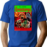 Goosebumps - The Art Of Christmas Fear. T-Shirt for Men & Women, T-Shirts Graphic Tee - Blue